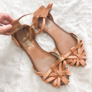 Leather Strappy Sandals (fit like an 8)